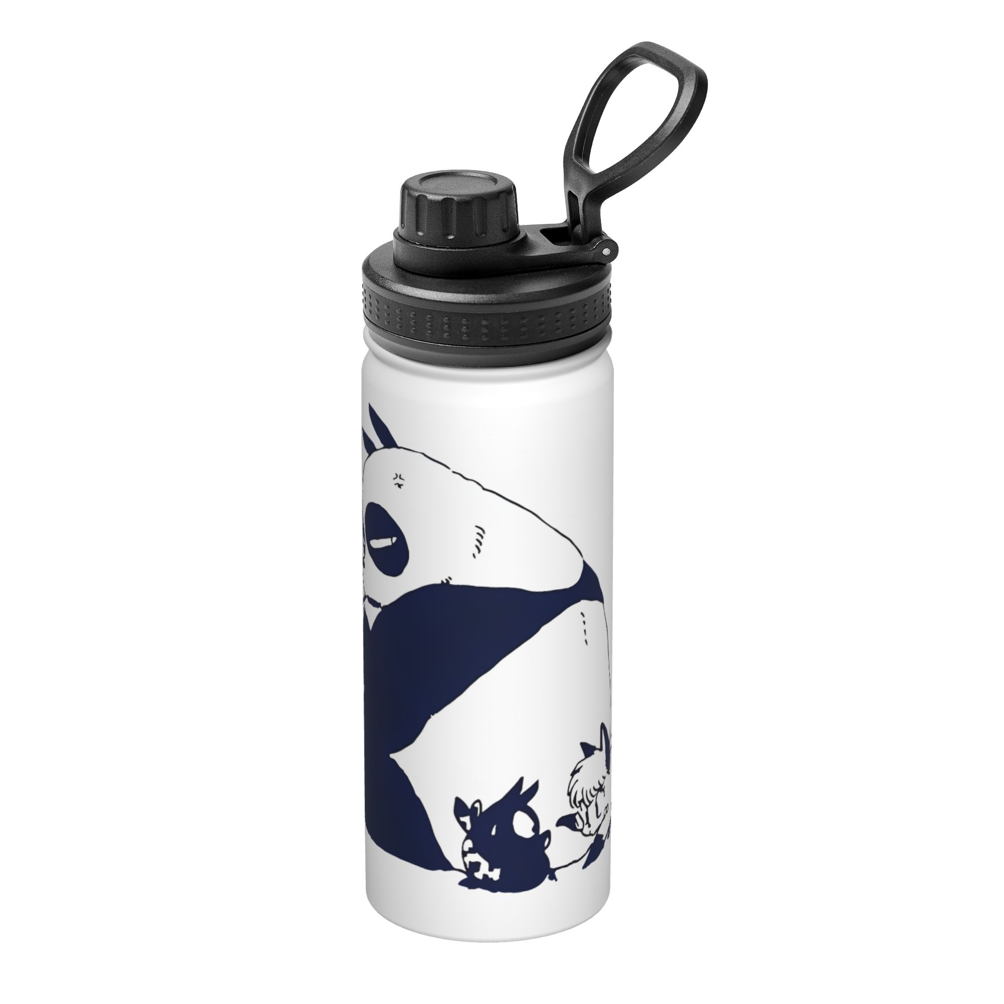 Sports Water Bottle Insulated - แก้วน้ำเก็บอุณหภูมิสแตนเลส ลายอนิเมะญี่ปุ่น รันมะ 1/2 แพนด้า ขนาด
