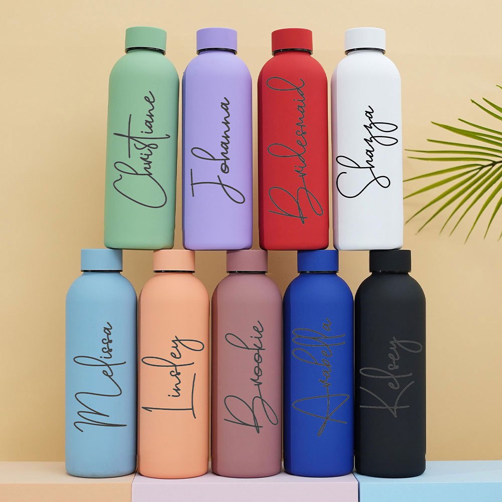 ขวดน้ำสแตนเลสสตีลแบบด้าน สามาร - Sports Water Bottle Insulated บทวิจารณ์และราคา