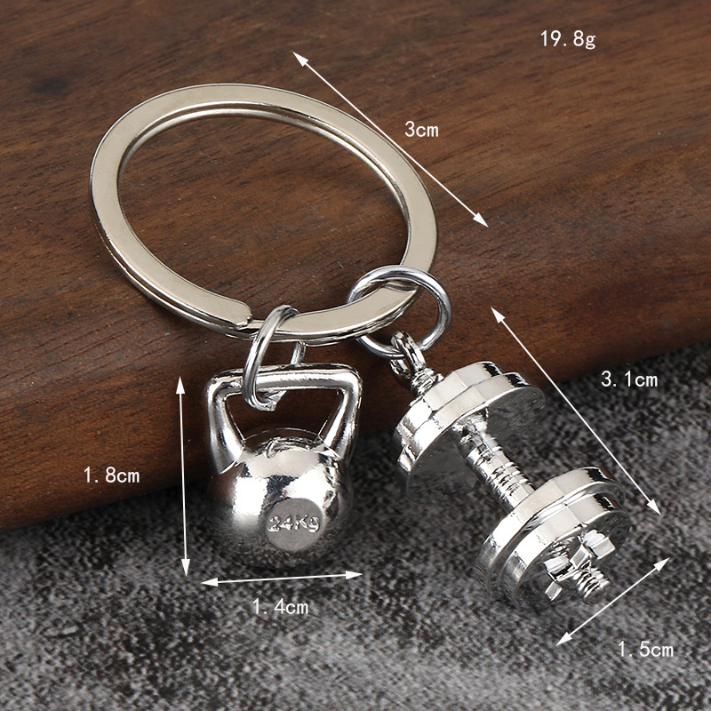 จี้คู่รักรูปอุปกรณ์กีฬาจำลอง โ - Dumbbell Set บทวิจารณ์และราคา